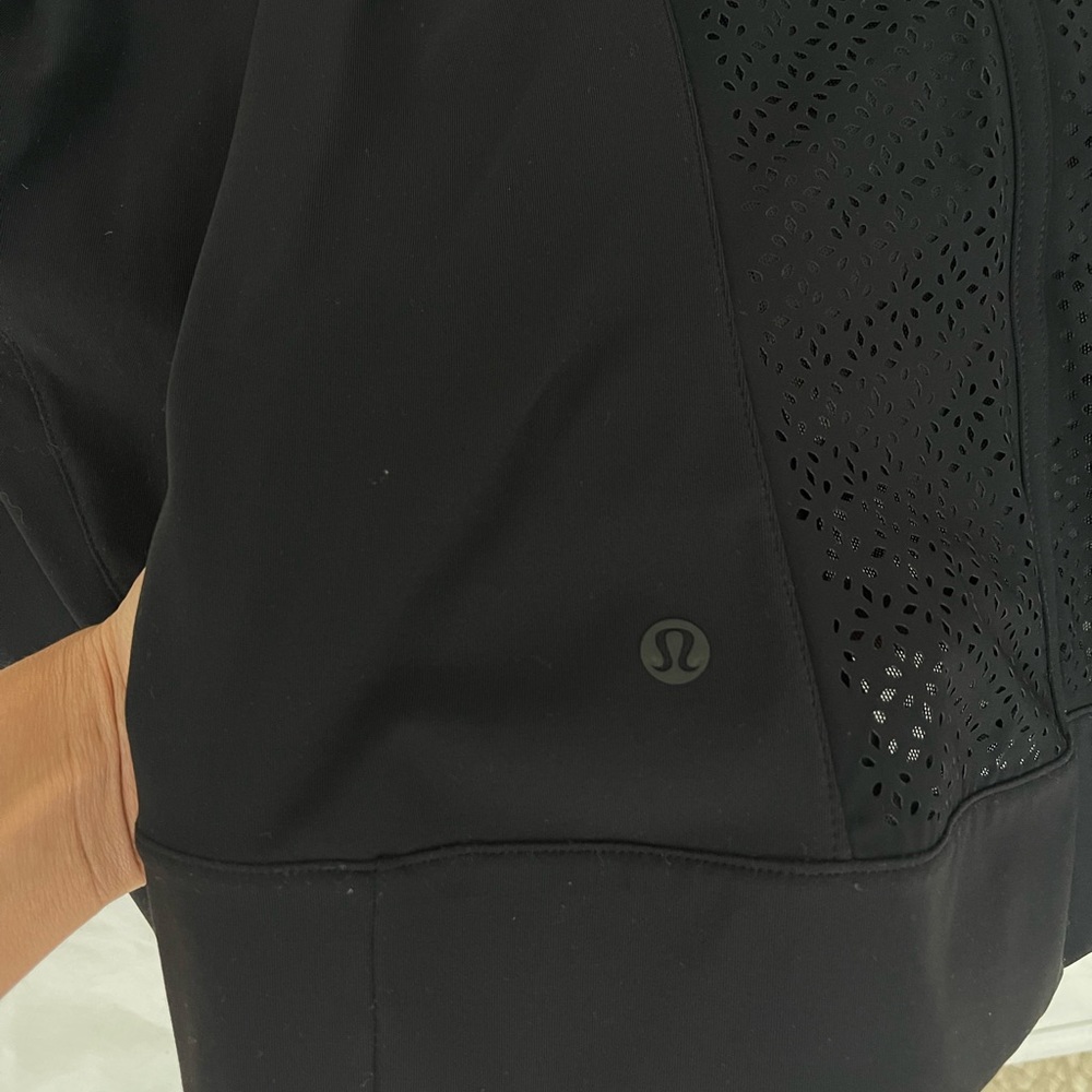 Lululemon Black Jacket with Brogue Detail